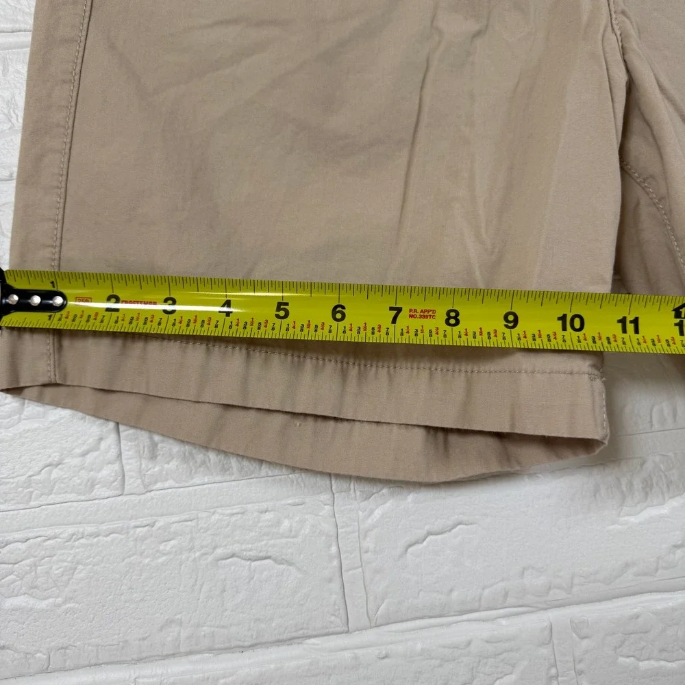 H&M Pull On Shorts Mens Small Khaki Regular Fit Drawstring Chino Casual
